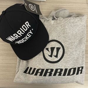 BRAND NEW Warrior Hockey Sweatshirt + Hat